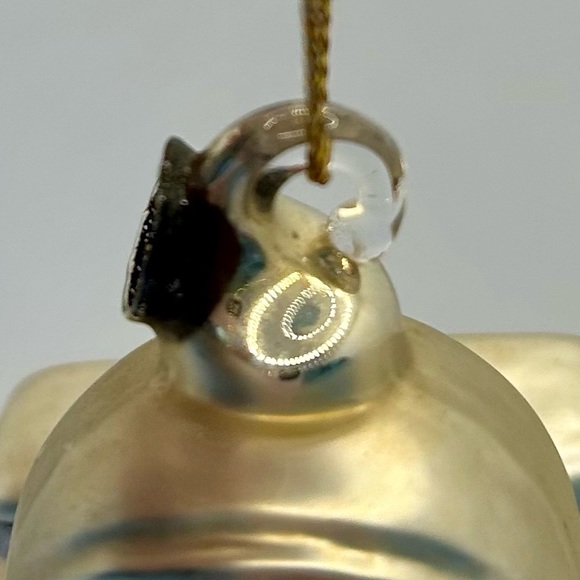 Man on the Moon Astronaut Hand Blown & Painted Glass Holiday Ornament - Picture 6 of 8